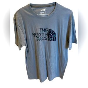 The North Face Men’s Standard Fit Graphic T-Shirt Grey Blue Size Medium